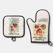 カクテルレシピ、キッチンギフトサングリア 鍋つかみ&鍋敷きセット (正面)