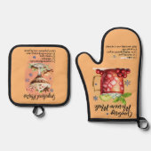 カクテルレシピ,キッチンギフトモスクワラバ 鍋つかみ&鍋敷きセット (正面)