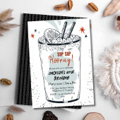 カクテルレトロスタイリッシュドリンク60誕生日 招待状