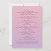 カクテルレトロバチェロレッテ週末 招待状 (裏面)