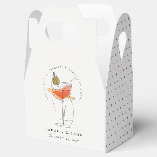 カクテルワインモダンを愛する結婚応援 フェイバーボックス (オープン)