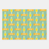 カクテルヴィンテージレトロ動揺してサマードリンク ラッピングペーパーシート (正面)