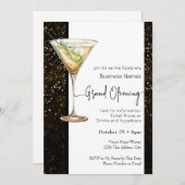 カクテル事業のグランドオープニング 招待状 (正面/裏面)