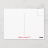 カクテル傘ネオンサインを飲む ポストカード (裏面)