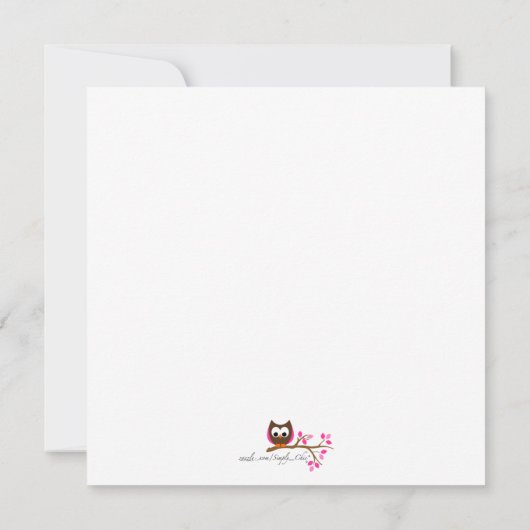 カクテル及びカップケーキの誕生日の招待状 招待状 (裏面)