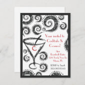 カクテル及び宇宙の招待状 招待状 (正面/裏面)