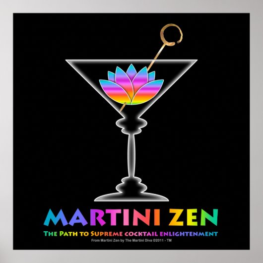 カクテル啓発ポスターへの道,プリント ポスター (正面)