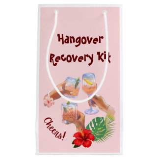 カクテル応援ハイビスカスフラワーパーム離れズ スモールペーパーバッグ