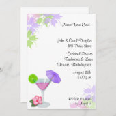 カクテル招待状 招待状 (正面/裏面)