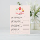 カクテル新郎新婦シャワートリビアゲーム 招待状 (スタンド正面)
