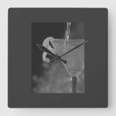 カクテル時計を食べよう スクエア壁時計 (正面)