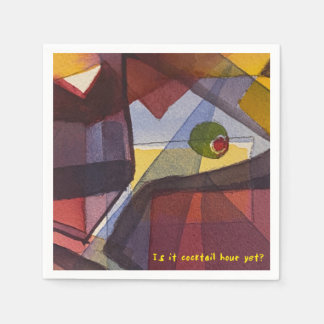 カクテル時間は終わりか？カクテルナプキン スタンダードカクテルナプキン