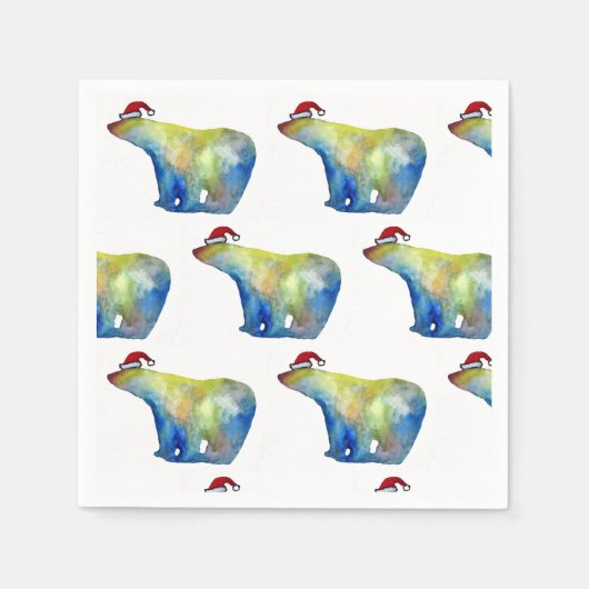 カクテル紙ナプキンズサンタベア スタンダードカクテルナプキン (正面)