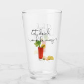 カクテル血メアリ食べードリンクとベメアリ タンブラーグラス (正面)