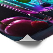 カクテル鮮やかグラス ポスター (角)