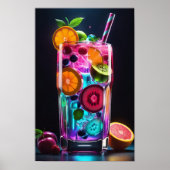 カクテル鮮やかグラス ポスター (正面)