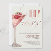 カクテル30th誕生日パーティー 招待状 (正面)