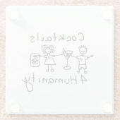 カクテル4ヒューマニティコースター ガラスコースター (裏面)