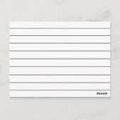 「カクテル」お気に入りのレシピ・カード ポストカード (裏面)