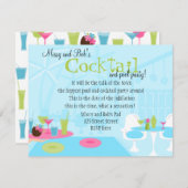 カクテル・アット・ザ・プール 招待状 (正面/裏面)