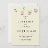 カクテル·アンド·ドリンクス·パーティの招待状 招待状 (正面)
