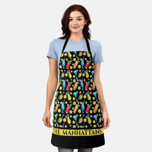 カクテル エプロン (着用した状態)