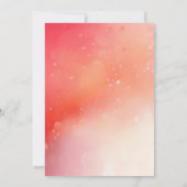 カクテル&カップケーキモダンブライダルシャワー 招待状 (裏面)