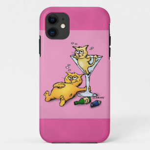 カクテル&キッテンピンク漫画iPhone5ケース iPhone 11 ケース