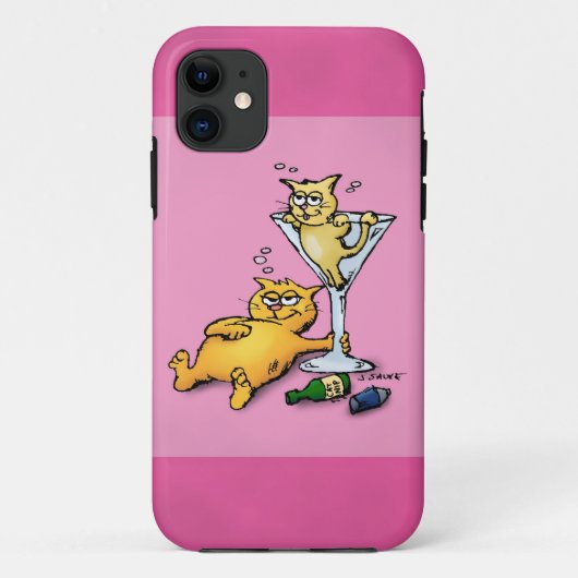 カクテル&キッテンピンク漫画iPhone5ケース Case-Mate iPhoneケース (裏面)