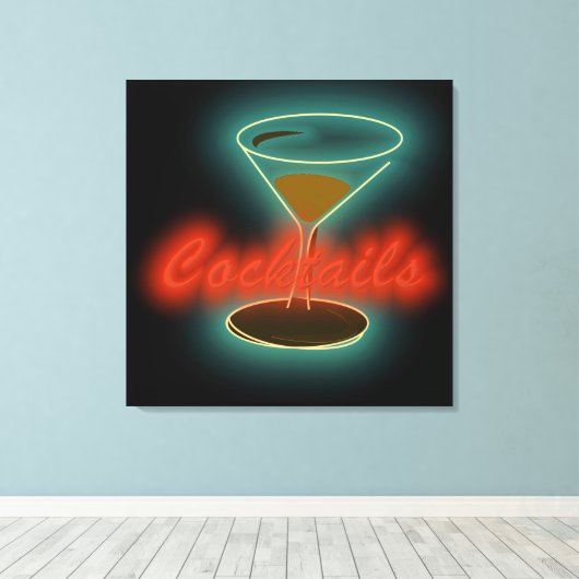 カクテル キャンバスプリント (インサイチュ (ウッドフロア))
