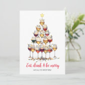 カクテル クリスマス ホリデーカード (スタンド正面)