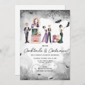 カクテル&コスチュームハロウィーン招待状 招待状 (正面/裏面)