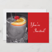 カクテル ドリンク 招待状 (正面)