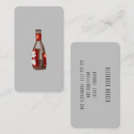 カクテル/バーテンダー/水彩ビール 名刺