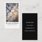 カクテル/バーテン/ワイングラス 名刺 (正面/裏面)