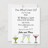 カクテル/パーティの招待状招待状by SRF 招待状 (裏面)