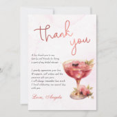カクテル ブランシュ & バブル ブライズシャワー サンキューカード (正面)