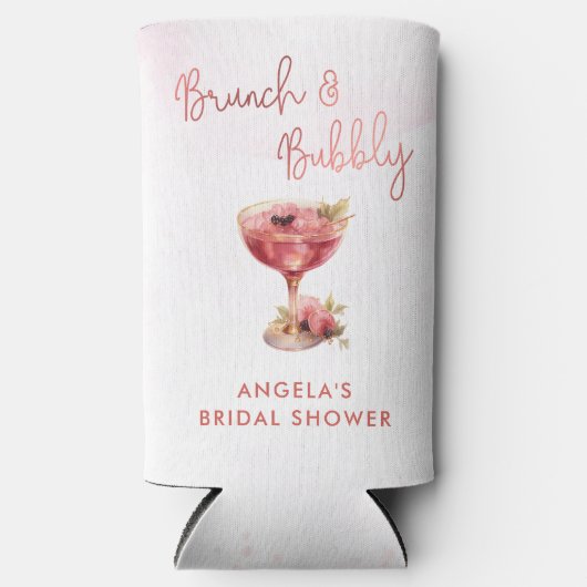 カクテル ブランシュ & バブル ブライズシャワー スリム缶クーラー (正面)