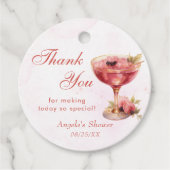 カクテル ブランシュ & バブル ブライズシャワー フェイバータグ (正面)