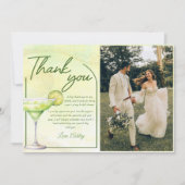 カクテル ブランシュ & バブル ブライズシャワー フォト サンキューカード (正面)