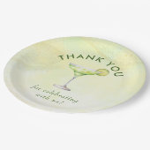 カクテル ブランシュ & バブル ブライズシャワー ペーパープレート (アングル)