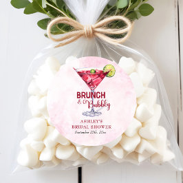 カクテル ブランシュ & バブル ブライズシャワー ラウンドシール