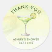 カクテル ブランシュ & バブル ブライズシャワー ラウンドシール (正面)