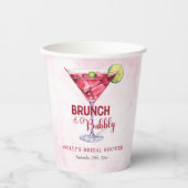 カクテル ブランシュ & バブル ブライズシャワー 紙コップ (正面)