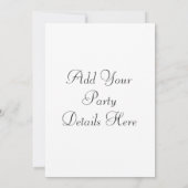 カクテル マティーニ パーティー ご招待 招待状 (裏面)