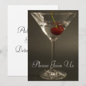 カクテル マティーニ パーティー ご招待 招待状 (正面/裏面)