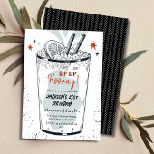 カクテル・レトロ・ドリンクスタイリッシュをテーマにした21歳の誕生日 招待状