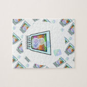 カクテル – 古ファッションドい – 石ガラス ジグソーパズル (横)