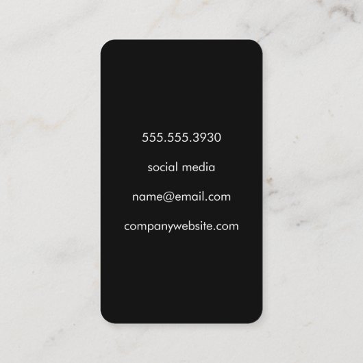 カクテル 名刺 (裏面)