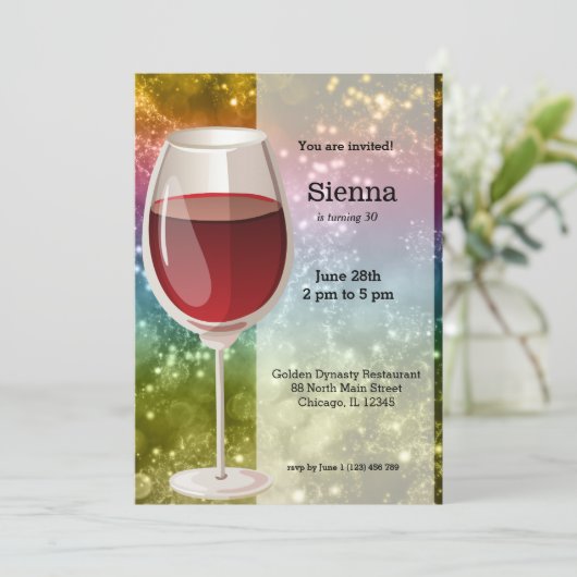 カクテル 招待状 (スタンド正面)